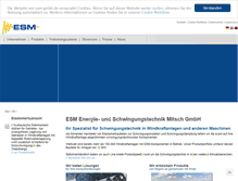 Tablet Screenshot of esm-gmbh.de