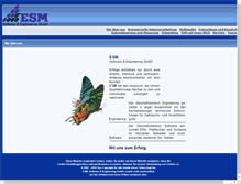 Tablet Screenshot of esm-gmbh.com